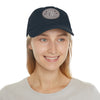 Lady front view FHK Navy w/ Gray patch dad hat