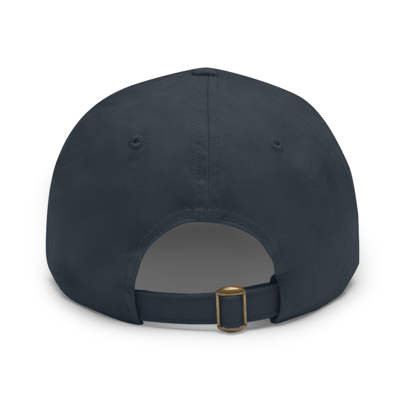 Back view FHK Navy w/ Gray patch dad hat