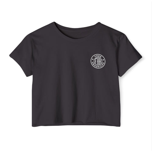 FHK Womens's Crop Top Black front 