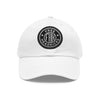 Front view FHK Black w/ Black patch dad hat 