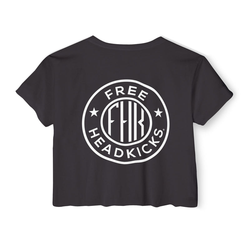 FHK Womens's Crop Top Black back 