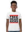 Kid wearing white FHKs t-shirt