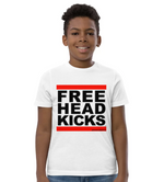 Kid wearing white FHKs t-shirt